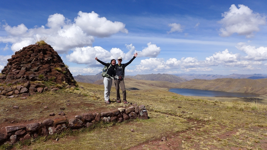 Sur l'Apacheta du col Rumicruz !